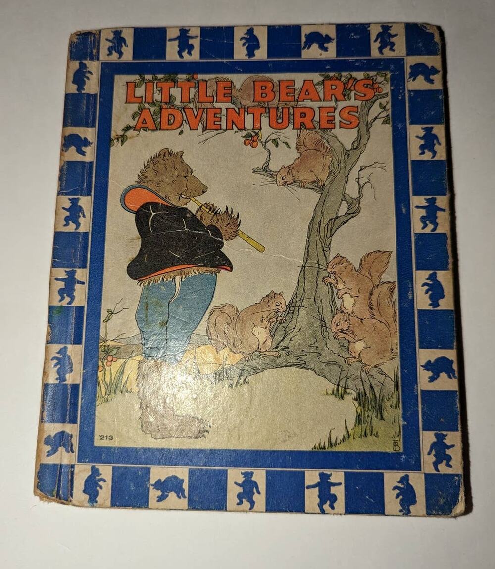 Antique 1937 Little Bears Adventures HC Children's Book Rand McNally Must See